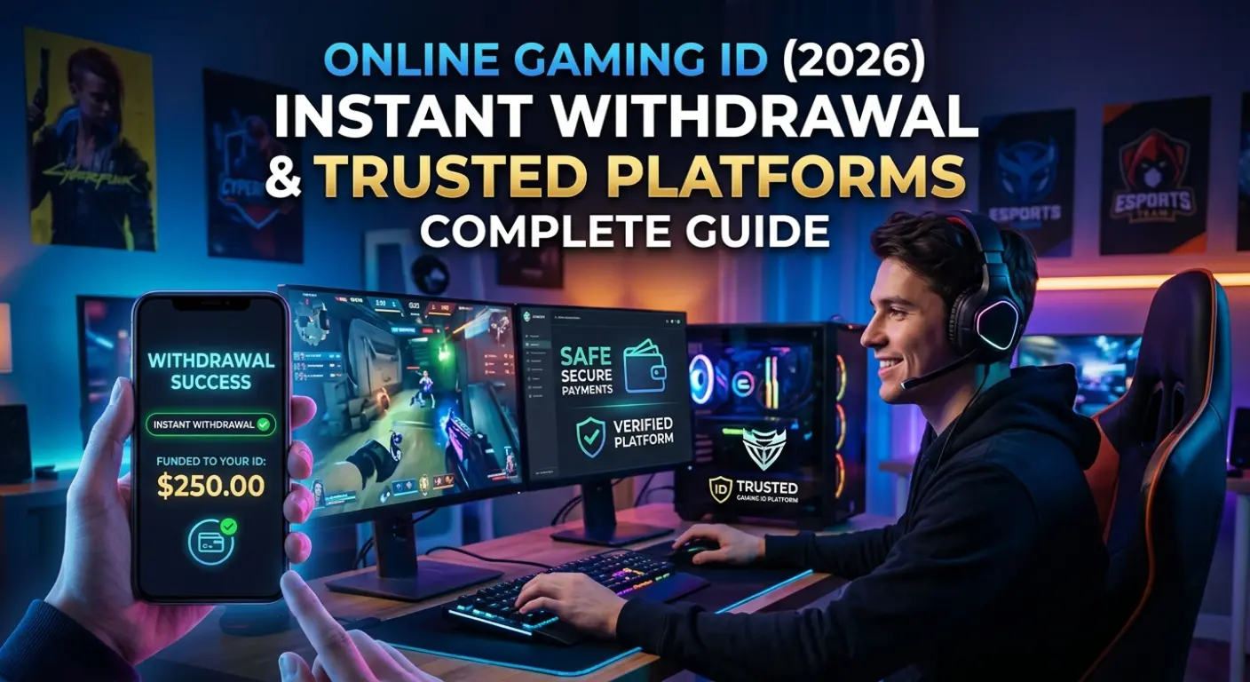 online gaming id instant withdrawal platforms
